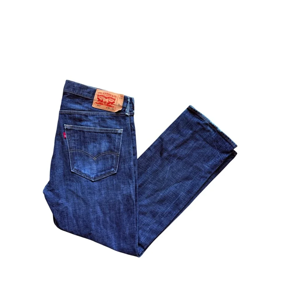 Levi's 501 Original Fit‎ Jeans Mens 36x32 Dark Wash Straight Leg Button Fly